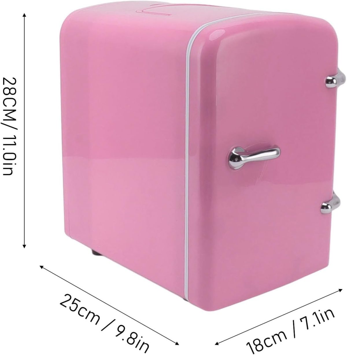 ⁦fannay 4L Mini Fridge, 36W DC12V Portable Cooler and Warmer with AC DC Adapters, Multifunctional Travel Small Refrigerator for Food, Drinks, Skin Care, Beauty, Breast Milk ()⁩ - الصورة ⁦7⁩