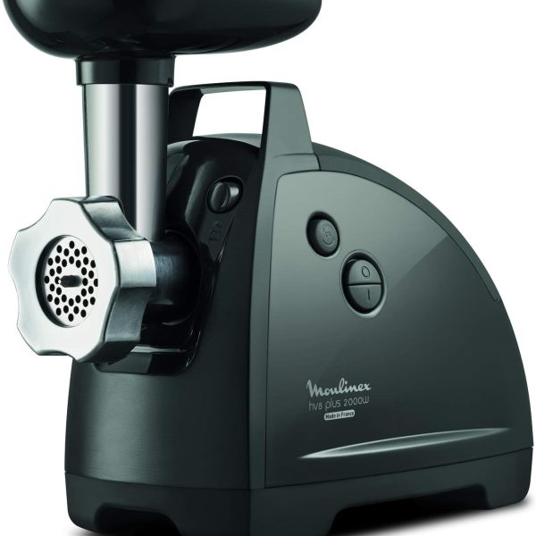 MOULINEX Meat Mincer | HV8 Plus 4IN1 Meat Grinder | 2000 W | Black | Stainless Steel | 2 Years Warranty | ME682827