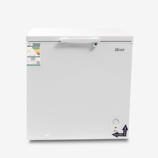 Ugine Chest Freezer 198 Liters, 6.9 Cu.Ft,D-Frost,White - UCFK198