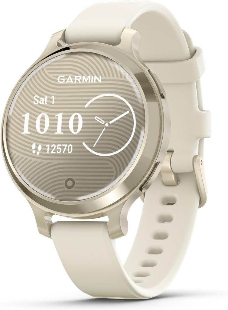GARMIN LILY 2 ACTIVE LUNAR GOLD WITH BONE SILICONE BAND