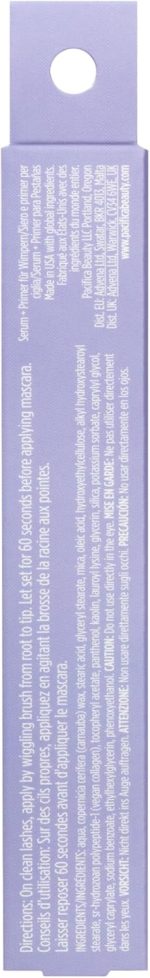 ⁦Pacifica Beauty Vegan Collagen Lash Serum and Clear Mascara Primer, Makeup, Conditioning Vitamin E and Vitamin B, Fluffy Lashes, Lash Primer, Cruelty Free, Silicone Free, Clean Makeup,0.24 oz(1 Count)⁩ - الصورة ⁦10⁩