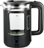 New Golden Creat Electric Kettle 2L, Fast Boil Glass Water Boiler with Auto Shut-Off, Boil-Dry Protection, 1500W Cordless Kettle for Boiling, Milk, Coffee & Tea, for Home & Office, NGC-133 (Black)