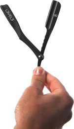 ⁦L3 Milly Razor - Fast and East to Assemble - Excellent Grip and Control - Straight Razor Holder- Level Three Razor Holder Black⁩ - الصورة ⁦2⁩