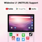 ⁦Android 13 Tablet, 10", 12GB RAM + 128GB ROM/1TB Expandable Tablet, 2024 Latest 2 in 1 Tablets with Keyboard Case, Capacitive Mouse, 2.0 Quad-core Processor, Quad-core Processor⁩ - الصورة ⁦3⁩