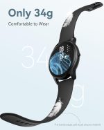 ⁦AGPTEK Smartwatch, 1.3 Inch Round Smart Watches for Men, Exercise and Sleep Tracking, IP68 Waterproof⁩ - الصورة ⁦2⁩