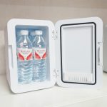 ⁦MXMMUB 4 Liter Mini Fridge Beverage Cooler, Mini Car Freezer for Home, Bedroom, Car, Holiday, Food Drinks,Silver⁩ - الصورة ⁦7⁩