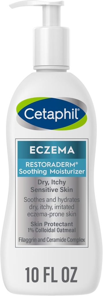 Cetaphil Soothing Moisturizer, For Eczema Prone Skin, For Dry, Itchy, Irritated Skin, Fragrance and Parabens Free, 295ml