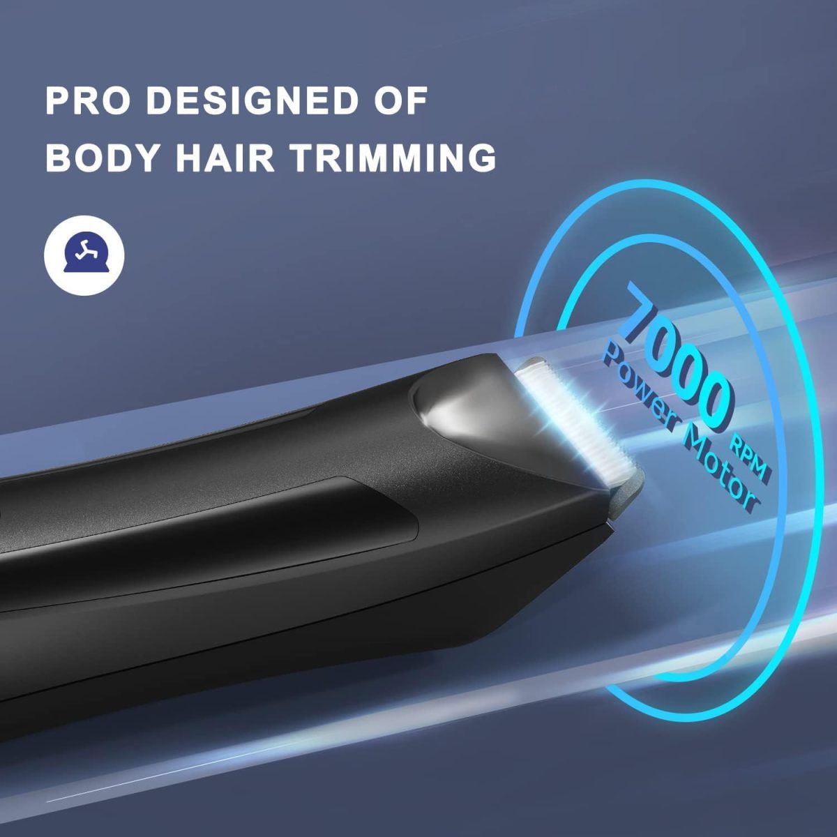 ⁦MAKINGTEC Electric Groin Body Hair Trimmer Ball Trimmer for Men USB Recharge Dock Cordless Use Fully Waterproof Replaceable Ceramic Blade Pubic Hair Trimmer Body Groomer Kit for Men⁩ - الصورة ⁦2⁩