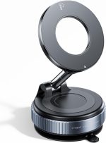 REOKILY Strong Magnetic Car Phone Holder for MagSafe, Ultra Vacuum Suction Cup Phone Mount 360° Cell Phone Holders for Your Car Accessories for iPhone 16 15 14 13 12 Android