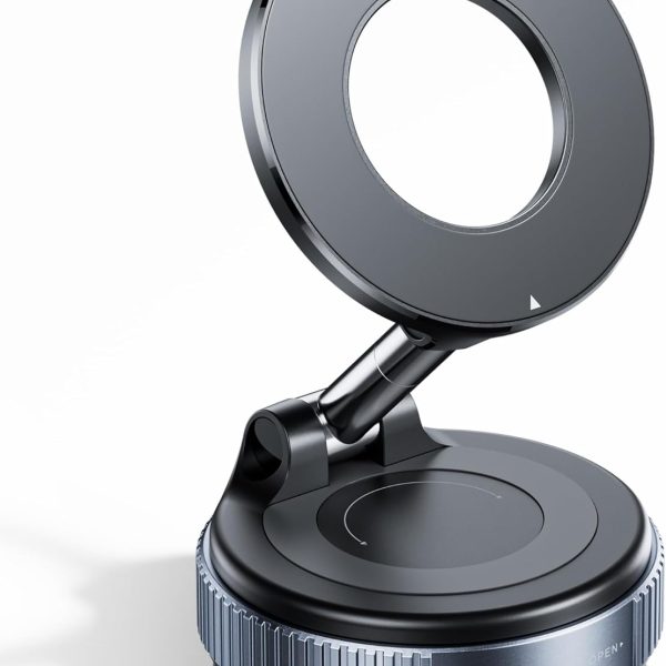REOKILY Strong Magnetic Car Phone Holder for MagSafe, Ultra Vacuum Suction Cup Phone Mount 360° Cell Phone Holders for Your Car Accessories for iPhone 16 15 14 13 12 Android