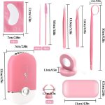 ⁦QUKLOGEN 267 PCS Eyelash Extension Supplies Lash Extension Kit USB Air Conditioning Blower,Silicone Pad,Under Eye Gel Pads,Mini Makeup Mirror,Tapes,Tweezers,Glue Rings,Eyelash Brushes,Mini Applicator⁩ - الصورة ⁦2⁩