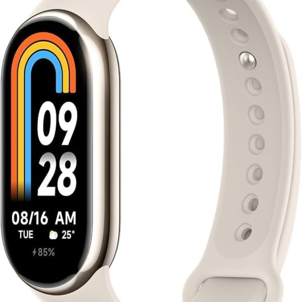 Xiaomi Mi Smart Band 8 Fitness Tracker & Activity Tracker (AMOLED Display, SpO2 Tracking, Sleep Monitoring, Heart Rate Monitoring, Notifications, Pedometer, 5ATM Waterproof, Mi Fit App)