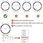 ⁦Adjustable Nylon Sport Watch Bands for Apple Watch,Strap Breathable Woven Sport ，Nylon Strap for Apple Watch Series 10 Strap 9 8 7 6 5 4 3 SE/2(20MM), One Size, One Size, Acetate, Sapphire⁩ - الصورة ⁦3⁩