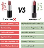 ⁦Ruby's Organics Semi-Matte Lipstick for Women, Hydrating and Highly Pigmented, Moisturizing & Non Drying, Lightweight & Long Lasting Formula, Lip Makeup, Paraben-Free, Brown Cocoa, 3.7g⁩ - الصورة ⁦3⁩