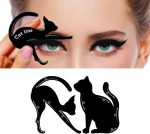 ⁦Tazweeq 4 Pcs Eyeliner Stencils for Cat Eye Winged, Different Effects, Eyeshadow Applicators, Tool Guide⁩ - الصورة ⁦7⁩