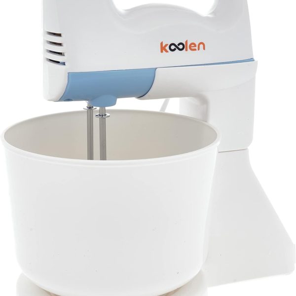 Koolen Hand Mixer with Bowl, 150W, White and Black