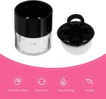 ⁦Empty Loose Powder Box, with Powder Puff and Sifter Refillable Plastic Loose Powder Containers DIY Makeup Powder Case Powder Jar for Makeup Face Body Loose Powder, 2 Pack, Black Empty Loose Powder Box⁩ - الصورة ⁦7⁩