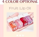 ⁦SYOSI 4 PCS Plumping Lip Oil Set, Hydrating Gloss Tinted Long Lasting Natural for Lip Care⁩ - الصورة ⁦6⁩