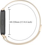 ⁦Metal Strap for Huawei Band 9/Huawei Band 8 Strap, Adjustable Stainless Steel Strap with Magnetic Buckle for Huawei Band 9/8 Band Women Men⁩ - الصورة ⁦4⁩