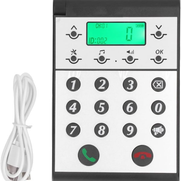 Gearwell Intercom Phone, Wireless Hands Intercom System with 1000m Range, Intelligent Networking Intercom, Clear Call Communication Device (Black)