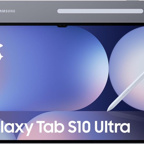 Samsung Galaxy Tab S10 Ultra, AI Tablet, Android Tablet, 5G, 12GB RAM, 512GB Storage, AMOLED Display, Anti-reflection, Durable, S Pen Included, Moonstone Gray (KSA Version)
