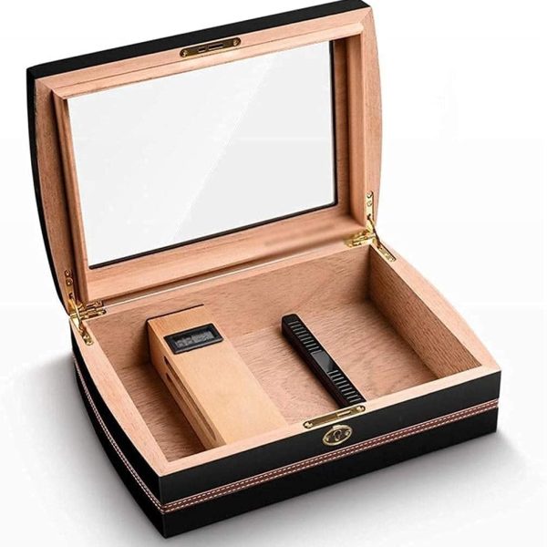 Smoking Cigar Humidor Cedar Wood Humidor Portable Moisturizing Cigarette Case Protect The Cigar Box Decorative Box Wauyan
