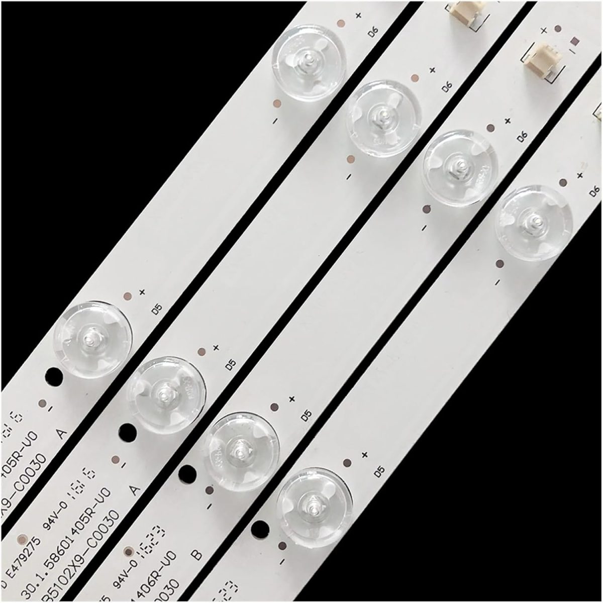 ⁦SHYHHTS 3V 1W 586mm TV LED Backlight Strip for Phi/li.co 32inch PH32B51DSGW 4Pcs/Set TV Led Backlight PH32B51DSG PH32B51DS PH32B51D PH32B5⁩ - الصورة ⁦3⁩