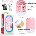 ⁦QUKLOGEN 267 PCS Eyelash Extension Supplies Lash Extension Kit USB Air Conditioning Blower,Silicone Pad,Under Eye Gel Pads,Mini Makeup Mirror,Tapes,Tweezers,Glue Rings,Eyelash Brushes,Mini Applicator⁩ - الصورة ⁦4⁩