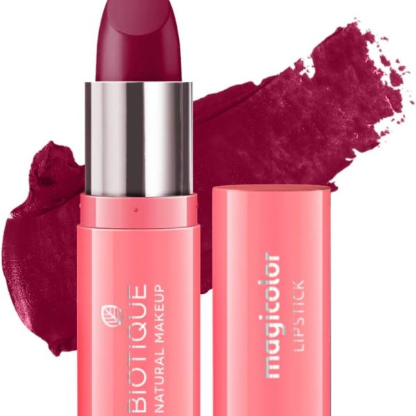 Biotique Natural Makeup Magicolor Lipstick, Winter Kiss