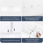 ⁦Sumkyle Central Air Conditioner Deflector Adjustable Punch-free Anti Direct Blowing Outlet Air Baffle Windshield Suitable for Central air conditioner's Register and Grille (75-150cm)⁩ - الصورة ⁦6⁩