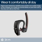 ⁦Plantronics - Voyager 5200 (Poly) - Bluetooth Over-the-Ear (Monaural) Headset - Compatible to connect to Cell Phones - Noise Canceling⁩ - الصورة ⁦5⁩
