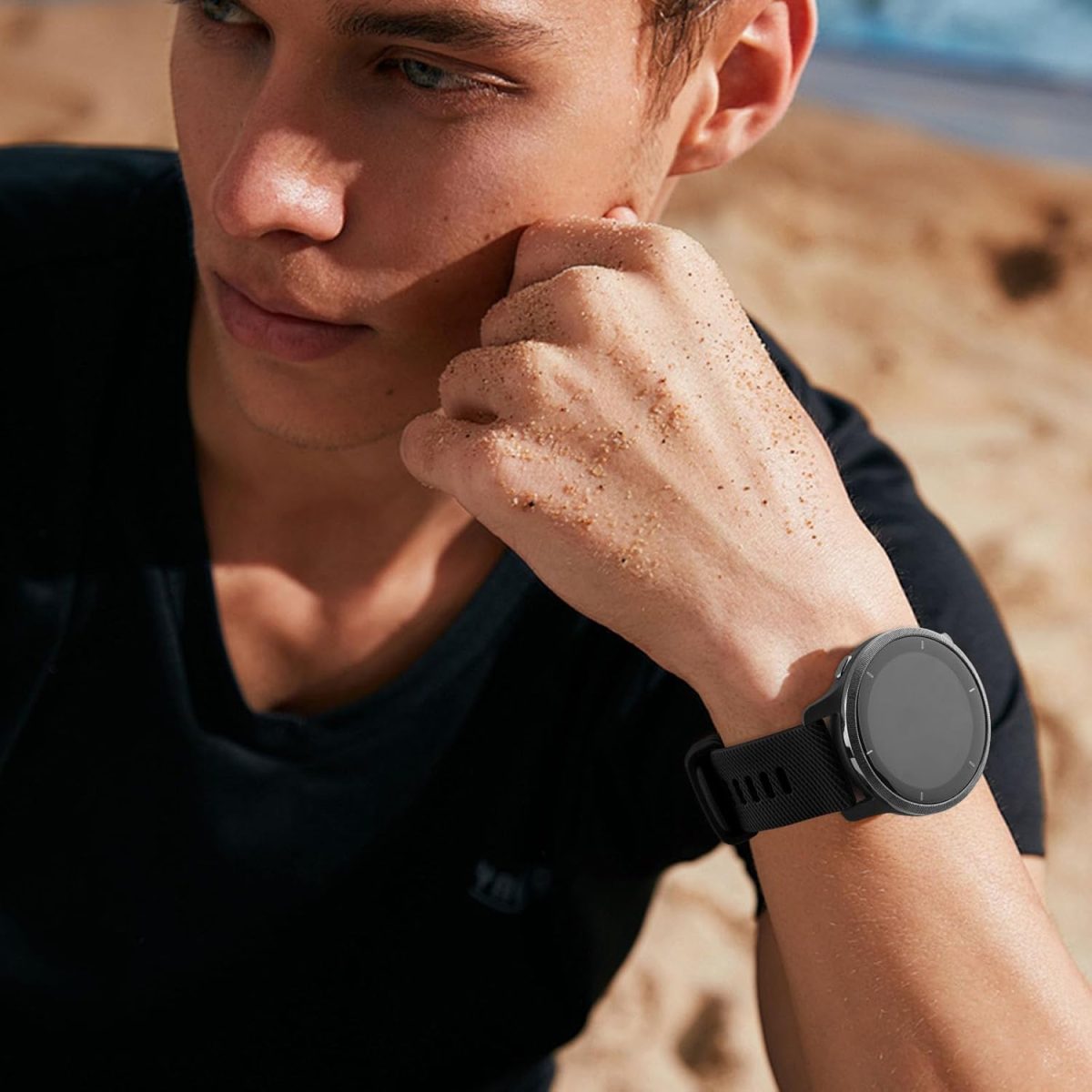 ⁦Silicone Band for Huawei Watch GT4/5 41mm Strap,18mm New Soft Silicone Loop Strap for Huawei GT4 /5 41mm Huawei GT 5 pro 42mm Women Men⁩ - الصورة ⁦4⁩
