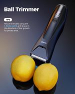 ⁦GLAKER Ball Trimmer for Men, 2-in-1 Ceramic & Foil Blades Body Shaver, Groin & Pubic Hair Groomer, Manscape Dual-Head IPX7 Waterproof⁩ - الصورة ⁦2⁩