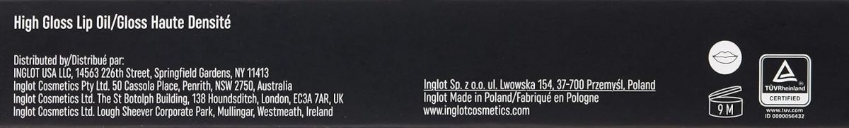 ⁦Inglot High Gloss Lip Oil 01⁩ - الصورة ⁦3⁩
