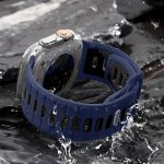 ⁦Upeak Sport Strap Compatible with Apple Watch Ultra 2 Band/Ultra 49mm 45mm 44mm 42mm Men, 26mm Adjustable Silicone Loop Replacement Strap for Apple Watch Band/iWatch Series 9 8 7 6 5 4 3 2 1 SE⁩ - الصورة ⁦4⁩