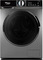 Super General 13 kg Front Loading Washing Machine, 1400rpm, Inverter Compressor, Touch Panel, Quick Wash, Silent Operation,Stainless Steel-Drum,Silver | KSGW13600NLEDS With 2 Years Warranty.