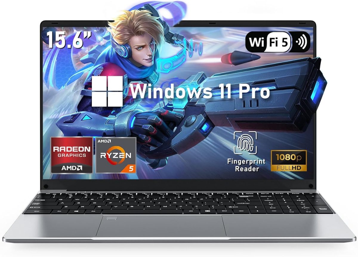 NAIKLULU Gaming Laptop,15.6 Inch Laptop Computer,32GB RAM 1TB SSD,AMD Ryzen 5 7430U 6C/12T Processor(up to 4.3Ghz),AMD Radeon Graphics,15.6”FHD 1920 * 1080 Display,WiFi 5,BT5.0,Backlit Keyboard