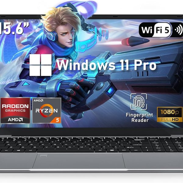 NAIKLULU Gaming Laptop,15.6 Inch Laptop Computer,32GB RAM 1TB SSD,AMD Ryzen 5 7430U 6C/12T Processor(up to 4.3Ghz),AMD Radeon Graphics,15.6”FHD 1920 * 1080 Display,WiFi 5,BT5.0,Backlit Keyboard