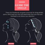 ⁦4 Pieces Thick Non-Slip Elastic Sport Headbands Hair Headbands for Women and Men (E)⁩ - الصورة ⁦5⁩