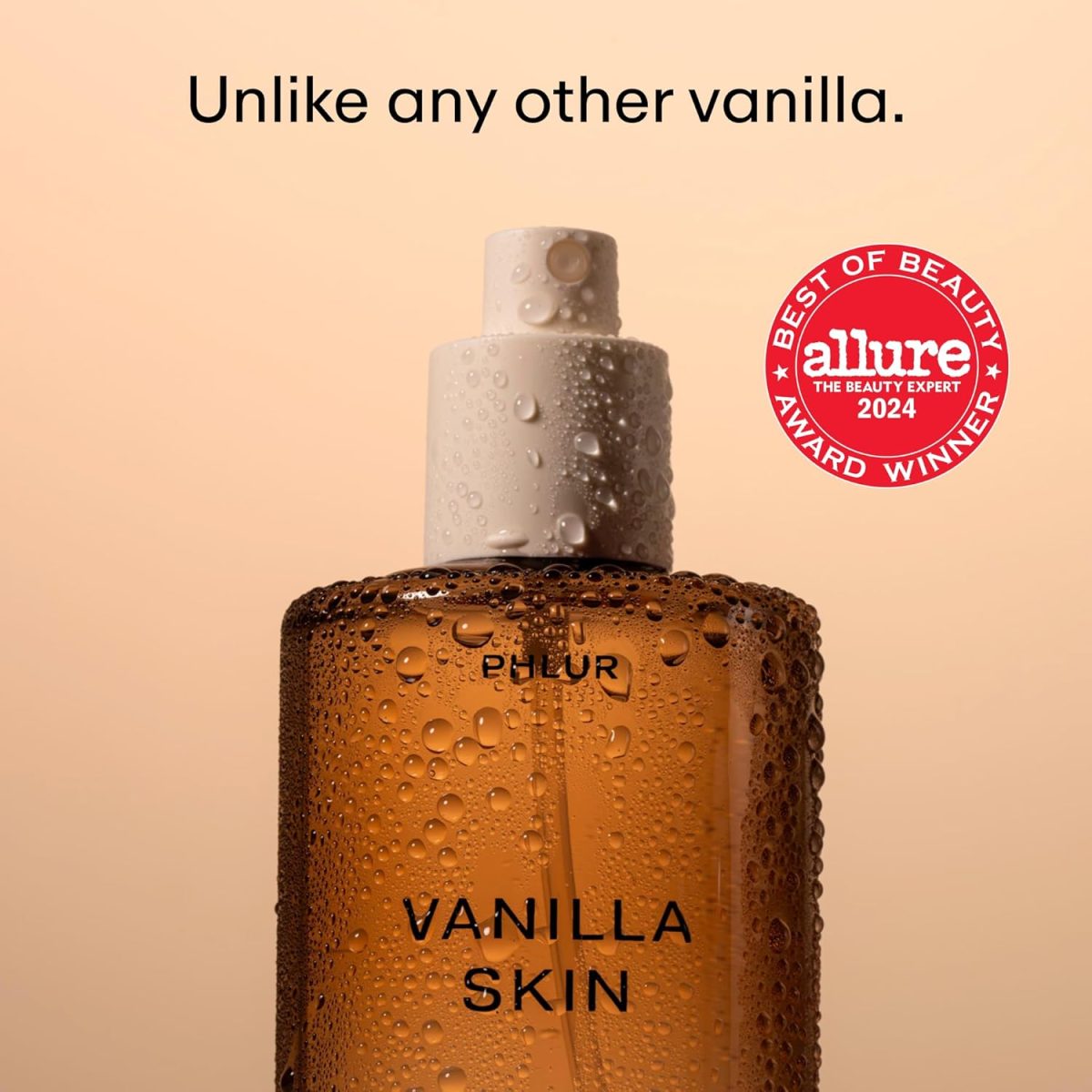 ⁦PHLUR Vanilla Skin Body Mist - Hair & Body Fragrance Mist - Vanilla Body Spray with Pink Pepper, Cashmere Wood & Sandalwood (8 Fl Oz)⁩ - الصورة ⁦2⁩