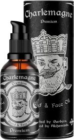 Charlemagne Beard Oil – 100% Vegan Vanilla Tobacco Fragrance – Natural Stimulates Growth – Men's Beard Oil Vegan – Made in Germany