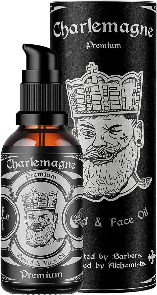 Charlemagne Beard Oil – 100% Vegan Vanilla Tobacco Fragrance – Natural Stimulates Growth – Men's Beard Oil Vegan – Made in Germany