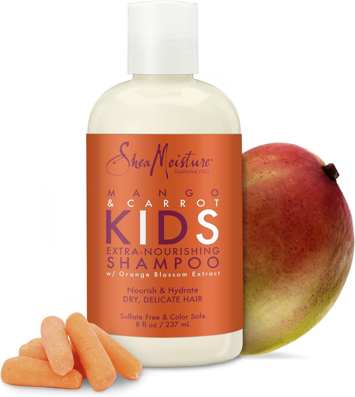 ⁦Shea Moisture Mango & Carrot Kids Extra Nourishing Shampoo, 8oz⁩ - الصورة ⁦14⁩