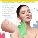 ⁦Hepiide [Upgrade]12Pcs Shower Gloves Body Exfoliating Wash Gloves Set, 4 Body Scrubber Nylon Back Washer, 8 Pcs Scrub mitts for Women Men Skin Stretchable Pull Strap Washcloth (Multi)⁩ - الصورة ⁦3⁩