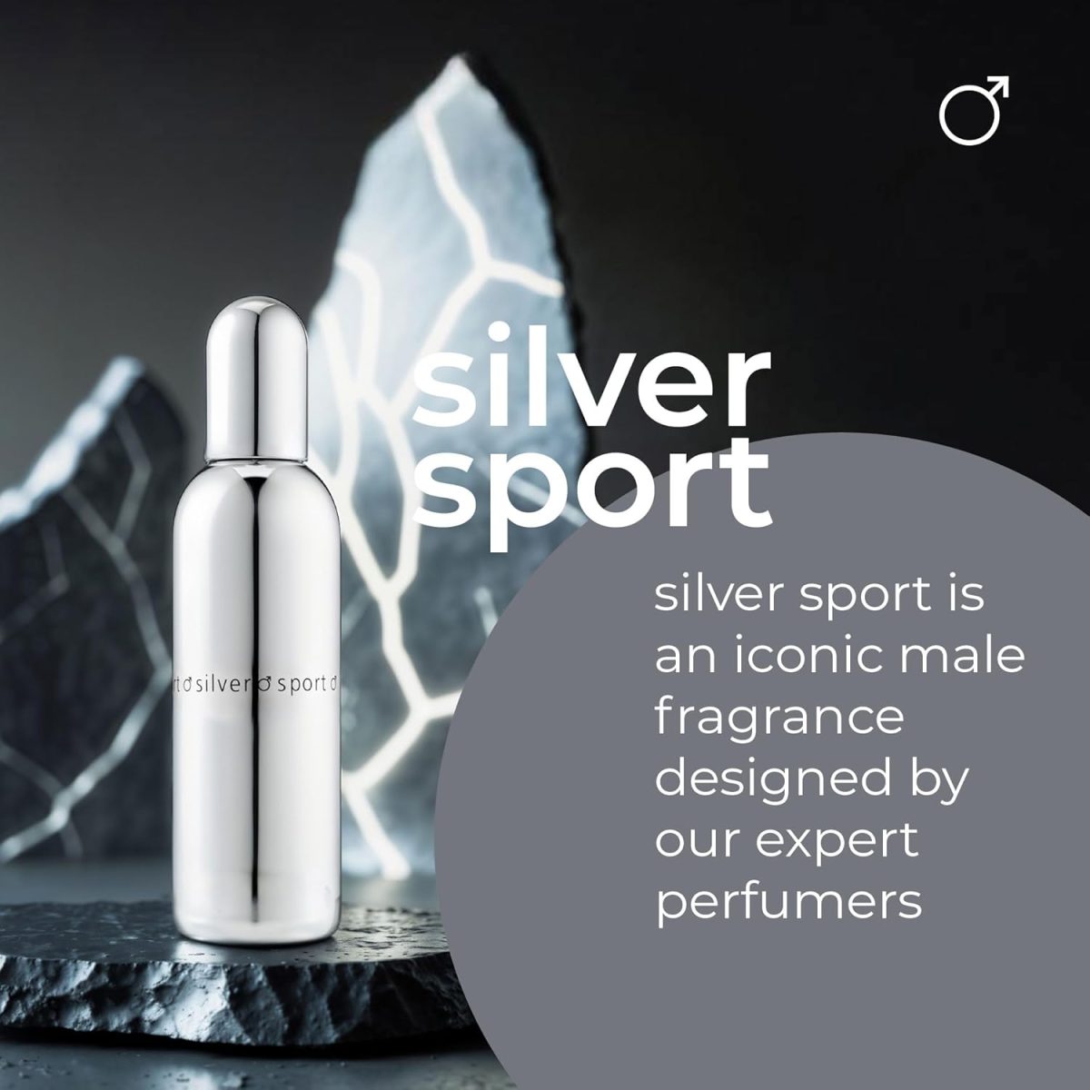 ⁦Colour Me Silver Sport - Fragrance For Men - 90mlEau De Parfum, By Milton-Lloyd, 01W1Chss⁩ - الصورة ⁦2⁩