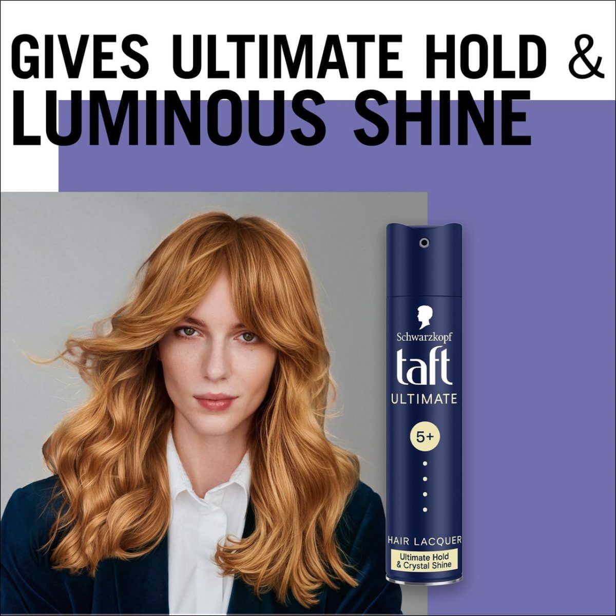 ⁦Taft Ultimate Hair Spray, For Hold and Shine, 250ML⁩ - الصورة ⁦7⁩