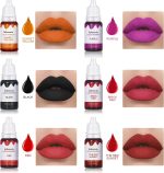 ⁦BONNIE CHOICE 12 Colors Liquid Lip Gloss Pigment Set, DIY Lipstick Liquid Pigment Set for Making Lip Gloss, DIY Lip Gloss Pigment Cosmetic Dye, Edible Coloring Pure Plant Pigment for Lip Gloss Base⁩ - الصورة ⁦3⁩