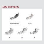 ⁦KISS So Wispy Curated Collection of Bestselling False Eyelash Styles Multipack, Volume & Curl, Lash Extensions Look, Signature Wispy Effect, Cruelty Free, Reusable, Contact Lens Friendly, 5-Pair⁩ - الصورة ⁦5⁩