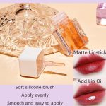⁦SYOSI 4 PCS Plumping Lip Oil Set, Hydrating Gloss Tinted Long Lasting Natural for Lip Care⁩ - الصورة ⁦2⁩