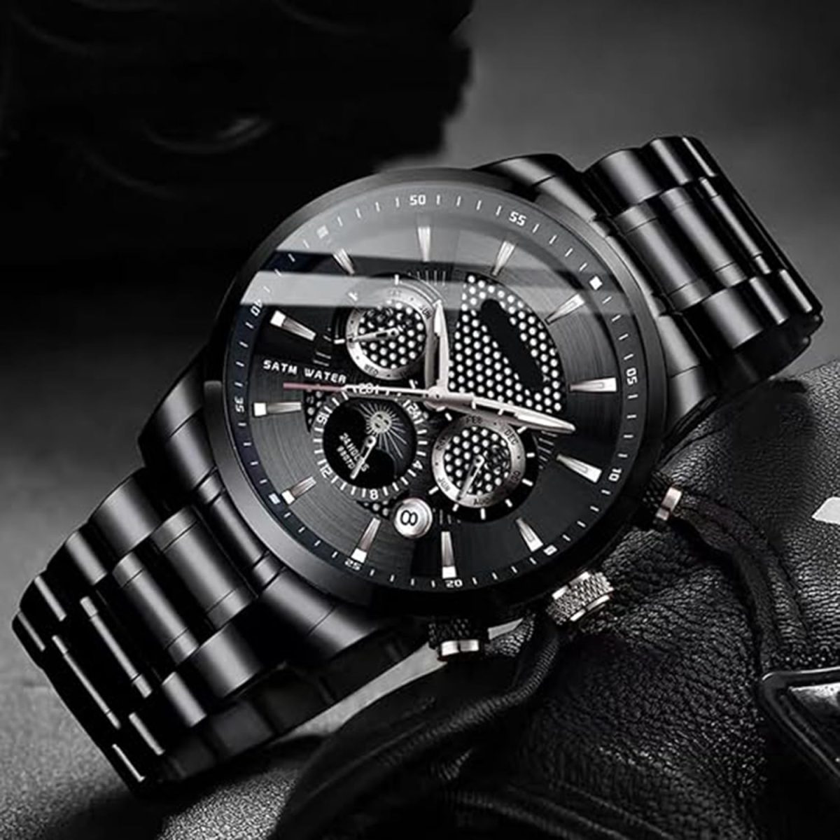 ⁦Watch Straps for Watch with Straight and Curved End 20 mm, 22 mm, Metal Replacement Strap Bracelets for Men/Women⁩ - الصورة ⁦5⁩